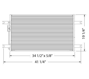 CON0014 - Freightliner Columbia Condenser 2007-2009 Condenser