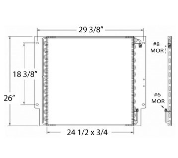 CON0018 - Freightliner Condor Condenser 2001 - 2005 Condenser