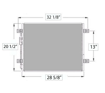 CON0019 - Freightliner M2 Business Class M2-106 Condenser 2008 - 2010 Condenser