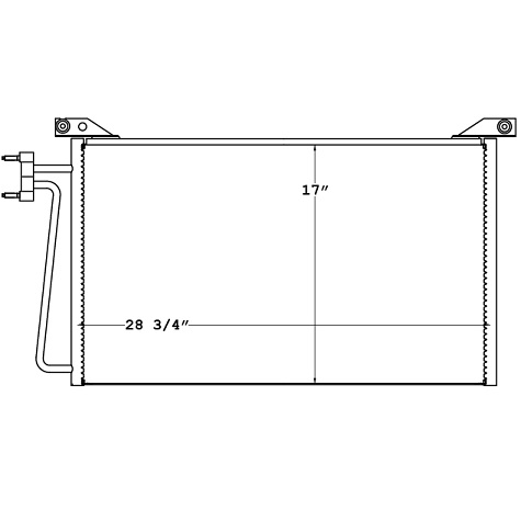 CON0020 - GMC Topkick / Kodiak  Condenser 2003 - 2006   Condenser