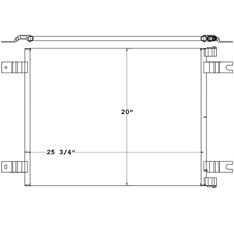 CON0023 - Kenworth T600 / W900L  2008 Condenser