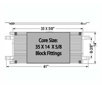 CON0024 - Peterbilt / Kenworth Condenser Condenser