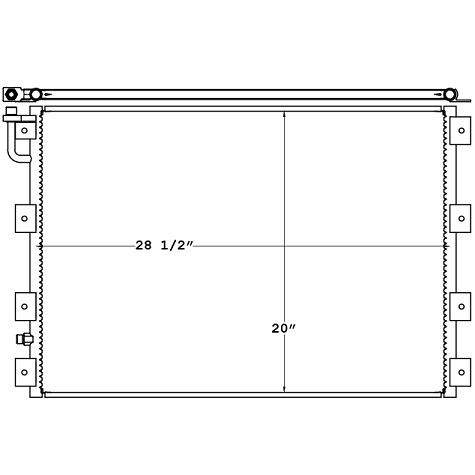 CON0027 - Kenworth T600 Condenser Condenser