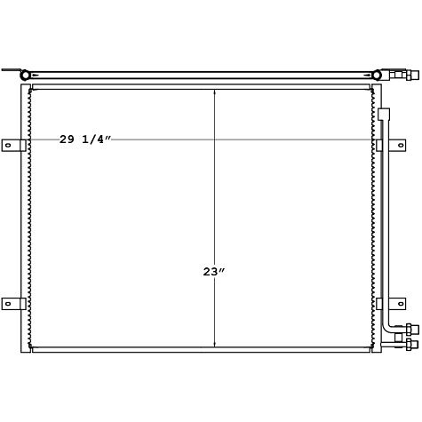 CON0035 - Mack RD Series Condenser 1996 - 2005 Condenser