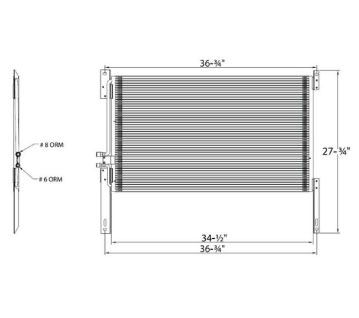 CON0044 - Navistar 1998-2003 8600 and 9000 Series Condenser Condenser