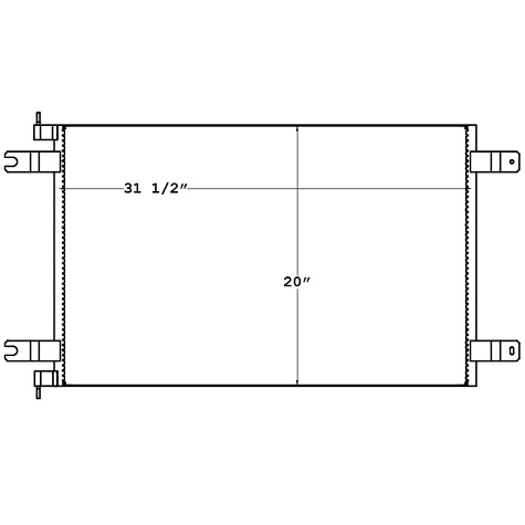 CON0052 - Peterbilt 384 - 386 Condenser 2008 - 2011 Condenser