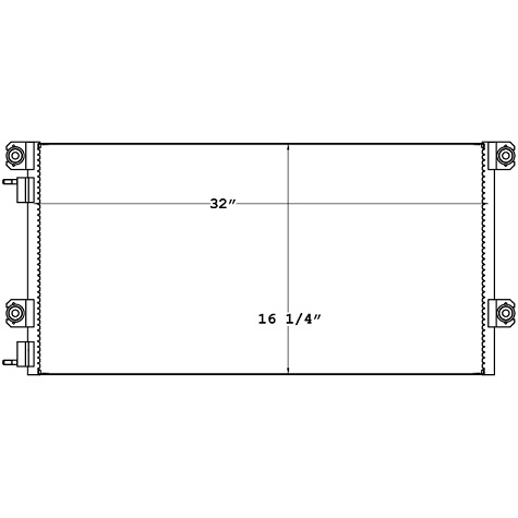 CON0062 - Volvo VN 1998-2015 / MACK 2008-2015 Condenser Condenser