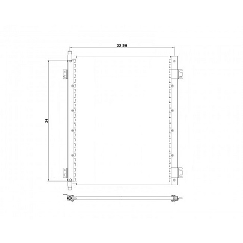 CON0076 - Ford Condenser 1994 - 1997 Condenser