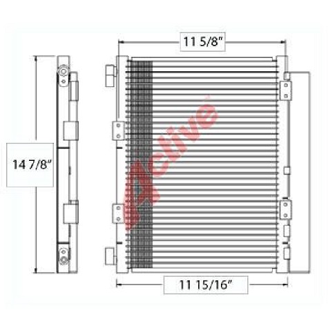 CON0079 - Isuzu FTR Condenser Condenser