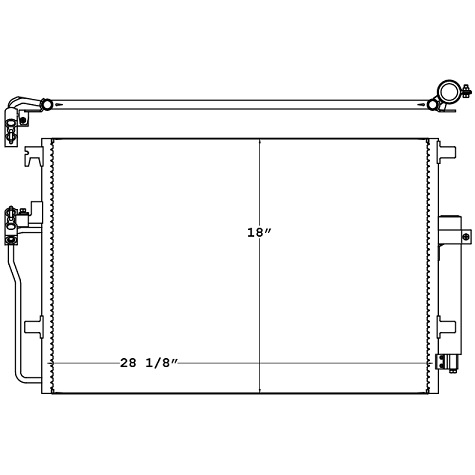 CON0092 - 2007 - 2015 Freightliner / Dodge / Mercedes Sprinter Condenser