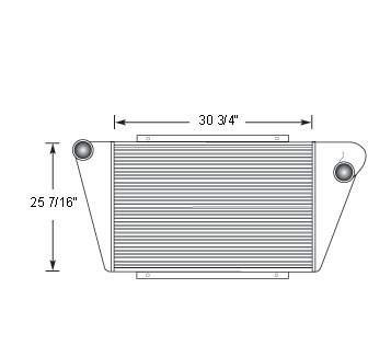 FOR19003 - Ford 8000 Series Charge Air Cooler