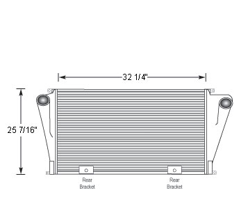 FOR19010 - Ford L8000 Charge Air Cooler 1995 - 1997 Charge Air Cooler