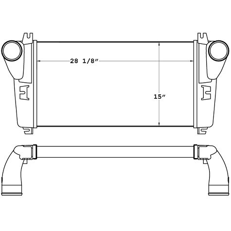 FRT18146 - Freightliner B2 Bus & M2 Business Class Charge Air Cooler Charge Air Cooler