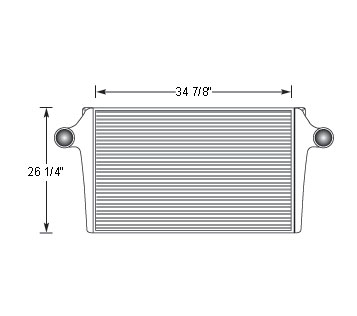 GMC15802 - GMC Topkick Charge Air Cooler