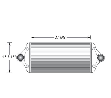 TRA12001 - Icarus / NABI Charge Air Cooler Charge Air Cooler