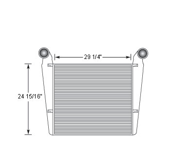 TRA12002 - Thomas Bus Charge Air Cooler Charge Air Cooler