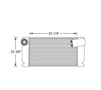 TRA12003 - Transit Bus Charge Air Cooler Charge Air Cooler