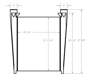 TRA12013 - MCI D4000, D4005, D4500 and D4505 2003-2007 Charge Air Cooler Charge Air Cooler