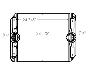 TRA12014 - MCI 102E Charge air cooler Charge Air Cooler