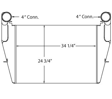 TRA12016 - Prevost Charge Air Cooler