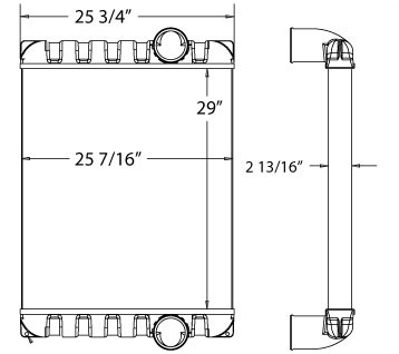 TRA12018 - Prevost H3-41 and H3-45 Charge Air Cooler