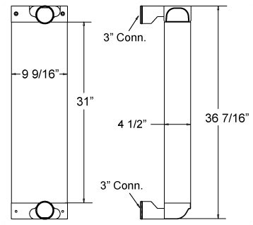 TRA12048 - Bluebird Charge Air Cooler Charge Air Cooler