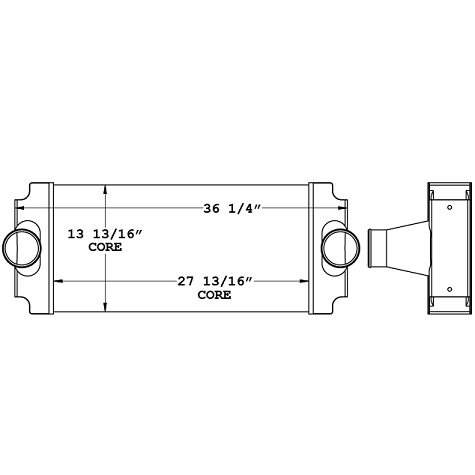 TRA12055 - Gillig Bus Charge Air Cooler Charge Air Cooler