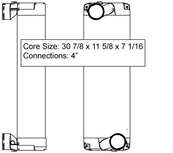 TRA12057 - Gillig Charge Air Cooler Charge Air Cooler