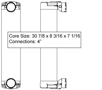 TRA12058 - Gillig Charge Air Cooler Charge Air Cooler