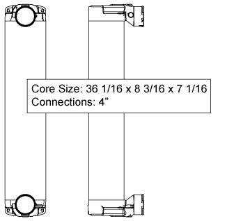 TRA12068 - New Flyer Bus Charge Air Cooler Charge Air Cooler