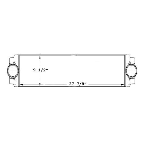 TRA12074 - New Flyer Bus Charge Air Cooler Charge Air Cooler