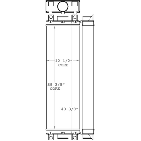 TRA12079 - Nova Bus L554 Articulated Bus Charge Air Cooler