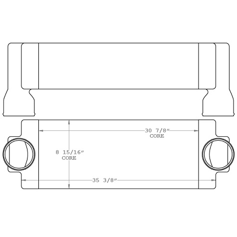 TRA12080 - Gillig Bus Charge Air Cooler Charge Air Cooler