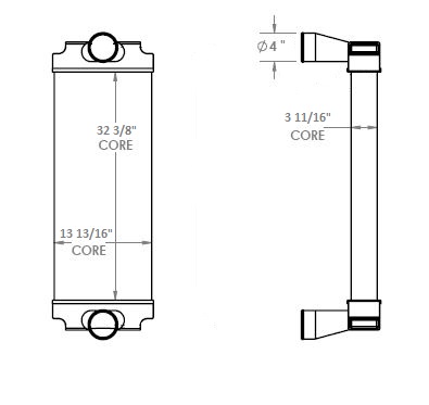 TRA12087 - Prevost Bus Charge Air Cooler Charge Air Cooler