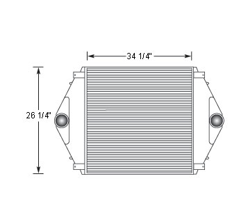 VOL18811 - Volvo WG Series through 2001 Charge Air Cooler