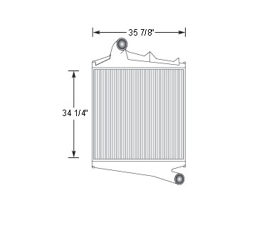 VOL18812 - Volvo VN Series through 2003 Charge Air Cooler