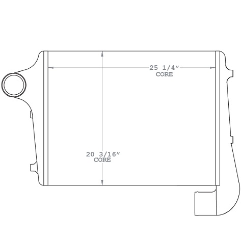 VOL18815 - Volvo / Autocar WX / Expeditor 1995 and up Charge Air Cooler