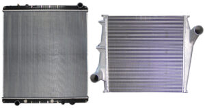 a heavy-duty radiator and charge air cooler